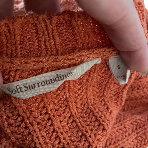 Soft Surroundings Oversized V Neck Sweater q - Picture 3 of 7